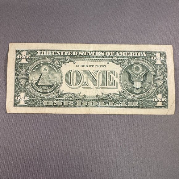February 29 1950 Leap Year Rare Birthday Date Fancy Serial Number 1 Dollar Bill - Picture 3 of 3